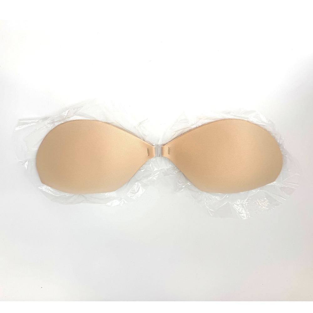 BOOMBA Demi Sticky Bra Sand Size C Strapless Adhesive Silicone NEW